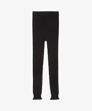 Рейтузы для девочки вязаные черные