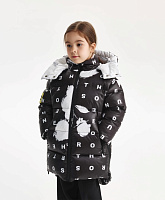 Пальто зимнее стёганое на натуральном пуху для девочки