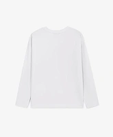 Лонгслив белый для девочки