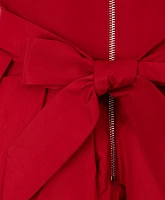 Платье текстильное без рукавов бордовое для девочки