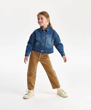 Брюки для девочки прямые