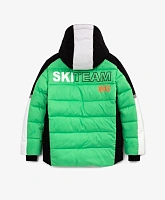 Куртка зимняя в спортивном стиле на искусственном утеплителе для мальчика