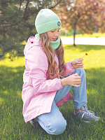 Комплект (шапка, снуд) для девочки