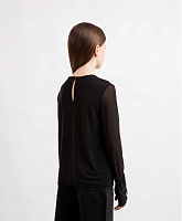 Блузка с длинным рукавом из сетки для девочки