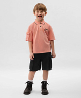 Поло для мальчика из пике с принтом