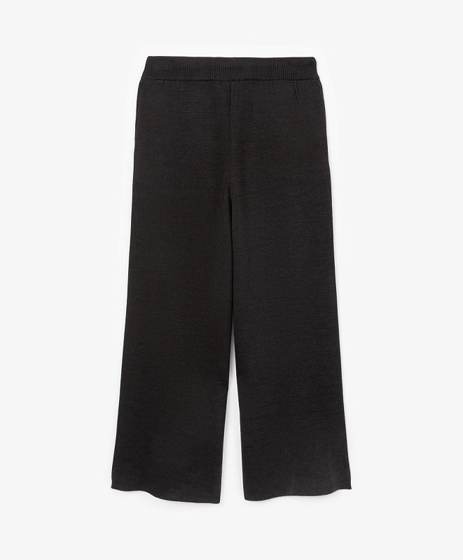 Брюки вязаные для девочки силуэта палаццо