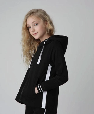 Толстовка из футера для девочки