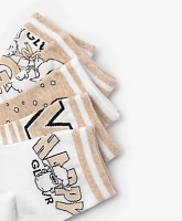 Носки высокие с принтом для девочки