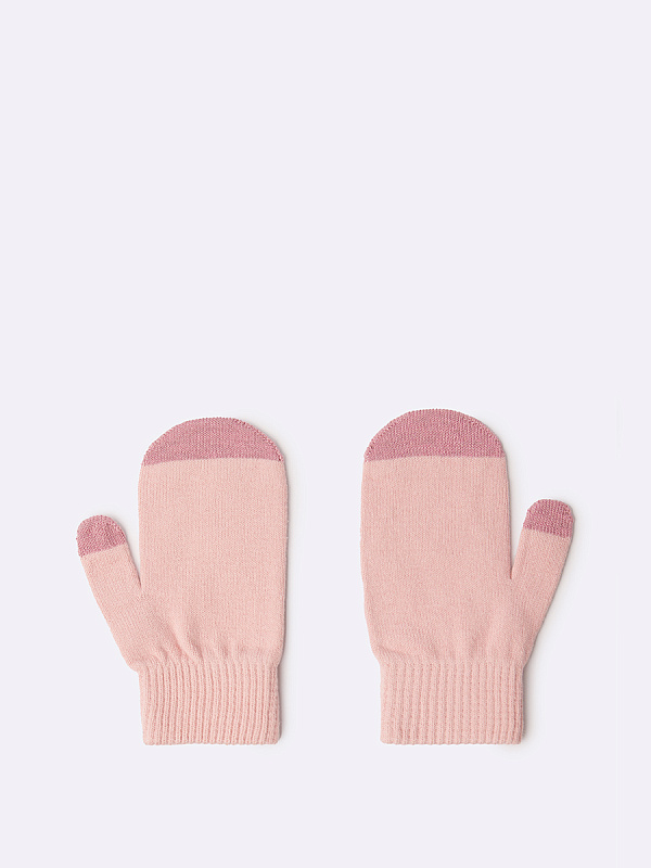 Варежки вязаные для мальчика и девочки