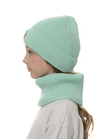 Комплект (шапка, снуд) для девочки