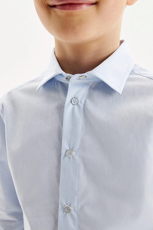 Сорочка длинный рукав на кнопках slim