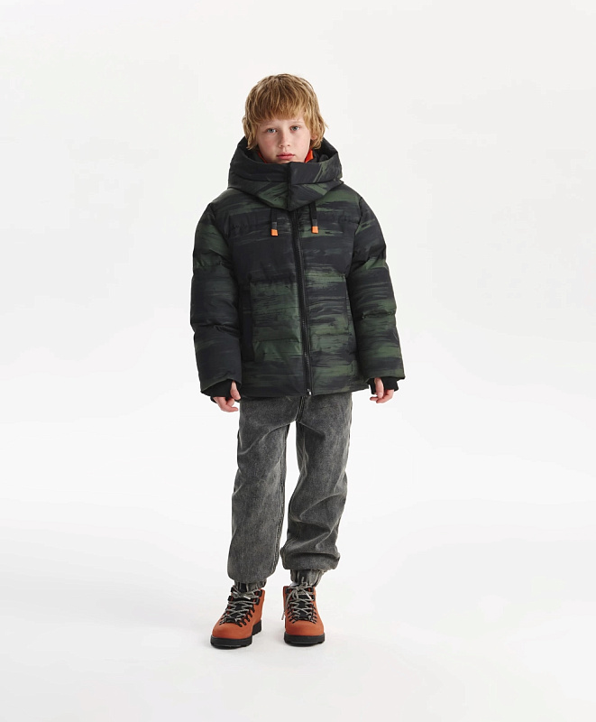 Куртка зимняя для мальчика стеганая на искусственном пуху