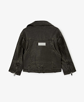 Куртка-косуха для мальчика из потертой экокожи