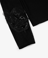 Блузка с длинным рукавом из сетки для девочки