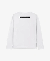 Лонгслив с нагрудным карманом белый для мальчика
