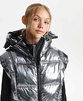 Жилет для девочки стёганый на искусственном пуху