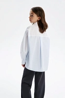 Блузка в полоску oversize