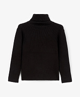 Водолазка для мальчика вязаная черная