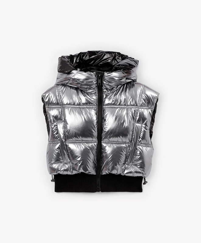 Жилет для девочки стёганый на искусственном пуху