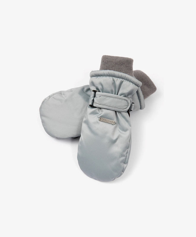 Варежки утепленные для девочки плащевые на подкладке из флиса