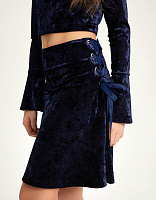 Юбка бархатная