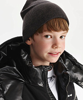 Шапка вязаная двойная для мальчика