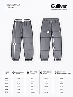 Брюки-джоггеры утеплённые демисезонные для девочки