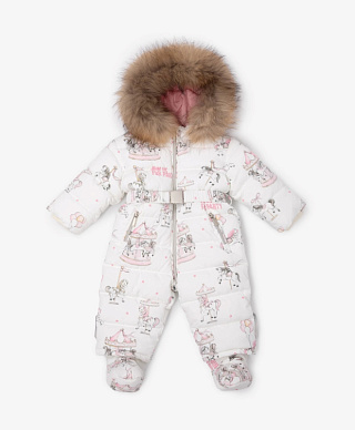 Комбинезон для девочки зимний на искусственном пуху