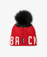 Шапка с помпоном вязаная для мальчика