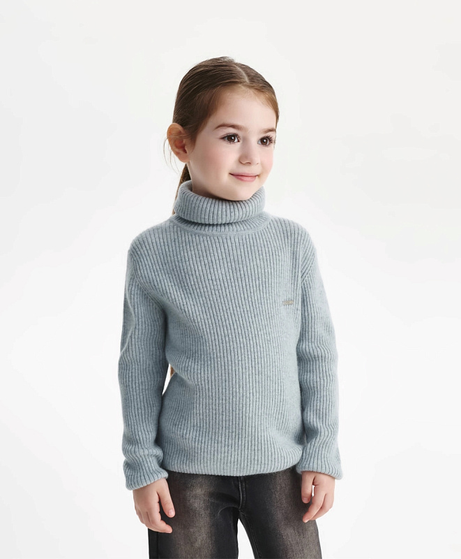 Водолазка для девочки вязаная