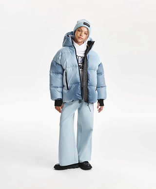 Куртка для девочки зимняя стёганая на искусственном пуху