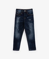 Джинсы утеплённые на флисе синие для мальчика