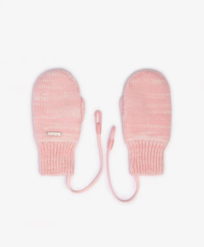 Варежки вязаные для девочки