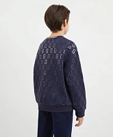 Свитшот с принтом синий для мальчика