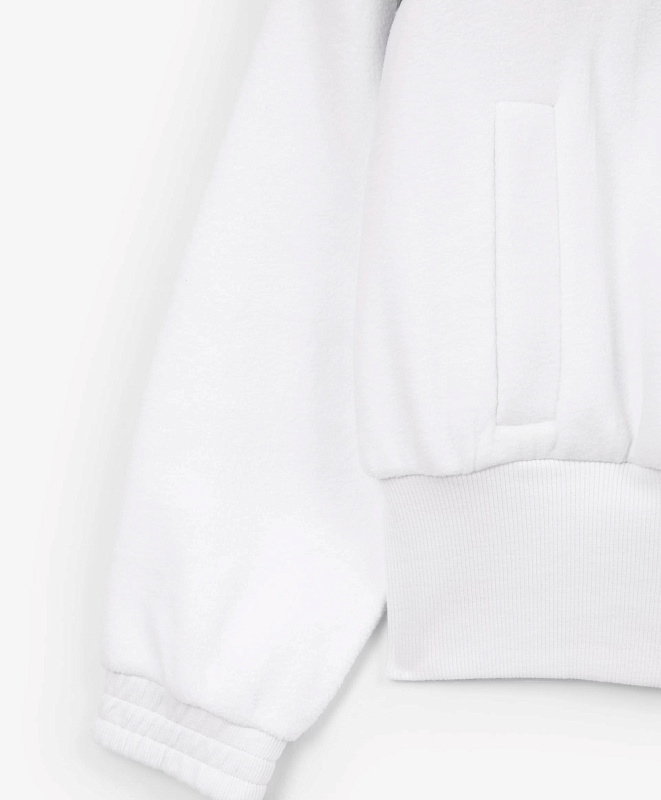 Толстовка распашная для девочки из флиса