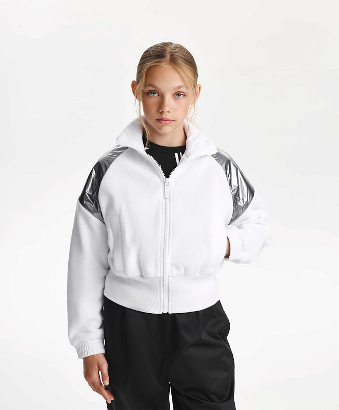 Толстовка распашная для девочки из флиса