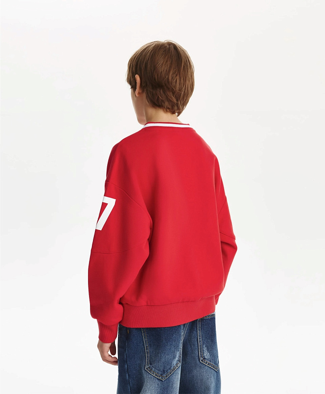 Свитшот для мальчика с V-образной горловиной