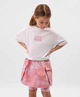 Футболка укороченная для девочки белая