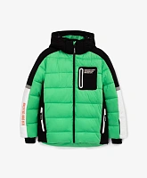 Куртка зимняя в спортивном стиле на искусственном утеплителе для мальчика