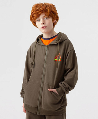 Толстовка с капюшоном на молнии для мальчика