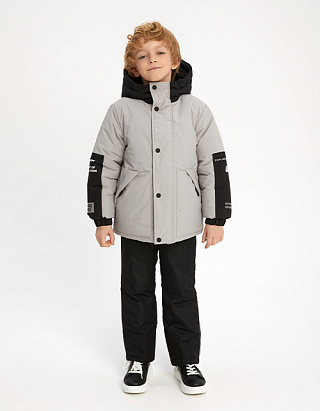 Брюки плащевые на флисе для мальчика