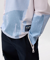 Лонгслив для мальчика с принтом белый