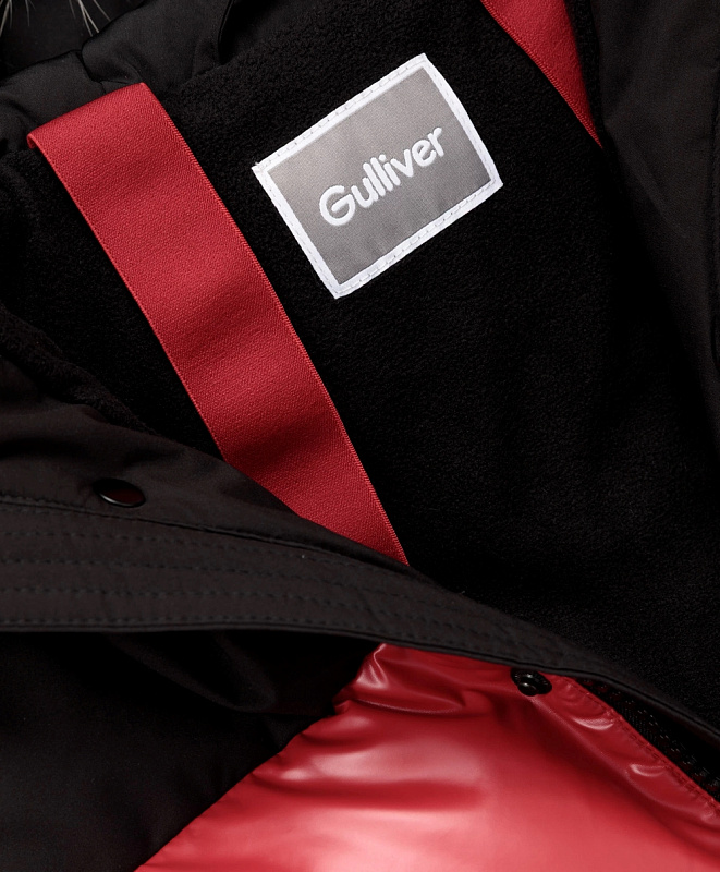 Полупальто для мальчика зимнее на искусственном пуху