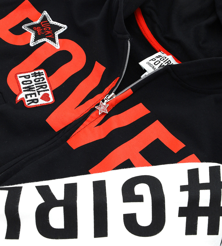 Толстовка на молнии для девочки