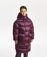 Пальто для девочки зимнее стёганое на натуральном пуху