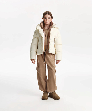 Куртка для девочки стеганая на искусственном пуху