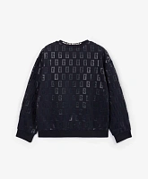 Свитшот с принтом синий для мальчика