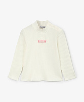 Водолазка для девочки трикотажная в рубчик