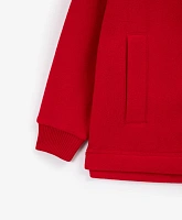 Толстовка флисовая красная для девочки