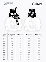 Платье в горох с пышной юбкой из сетки черно-белое для девочки